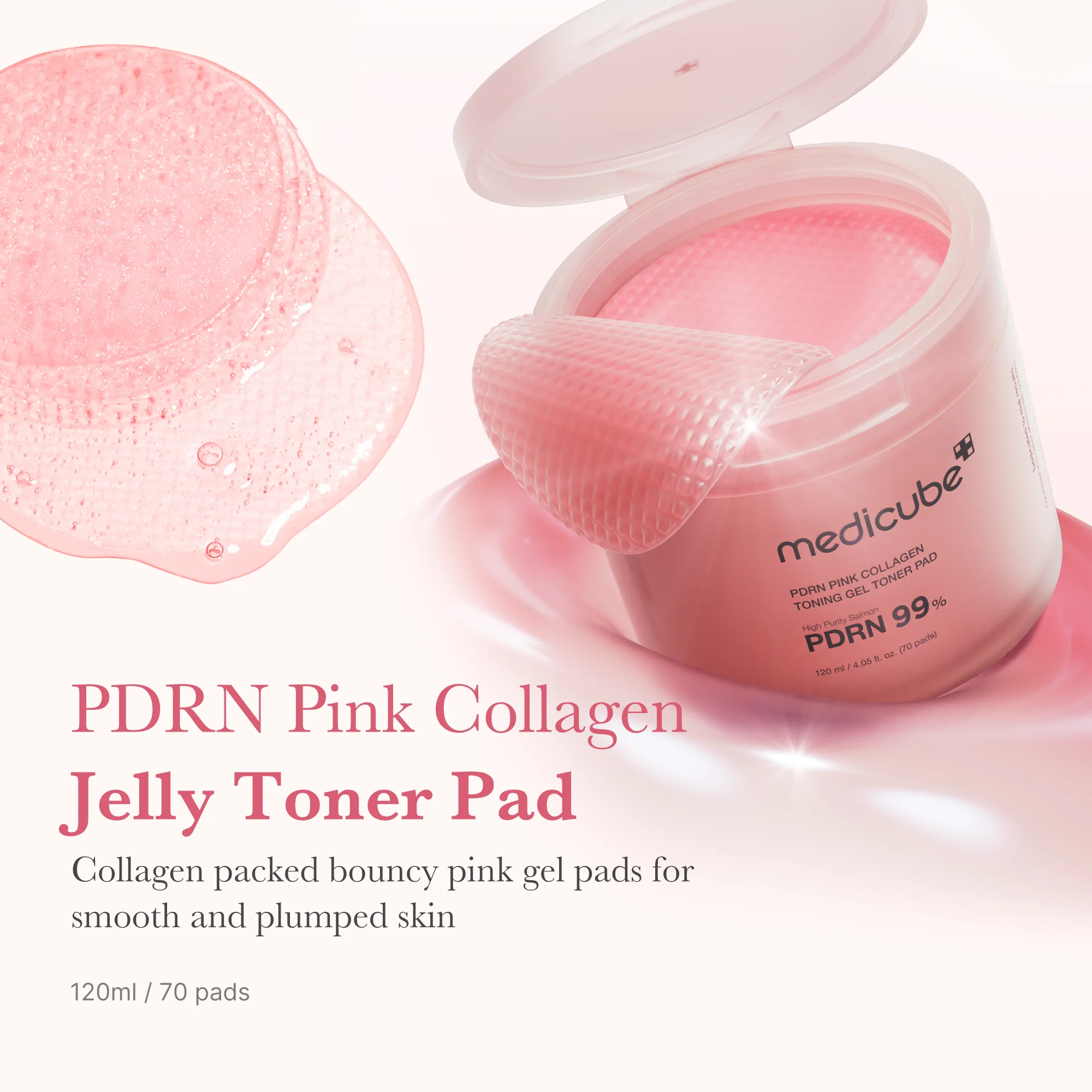 [Subscr.] PDRN Pink Collagen Gel Toner Pad - Image 2