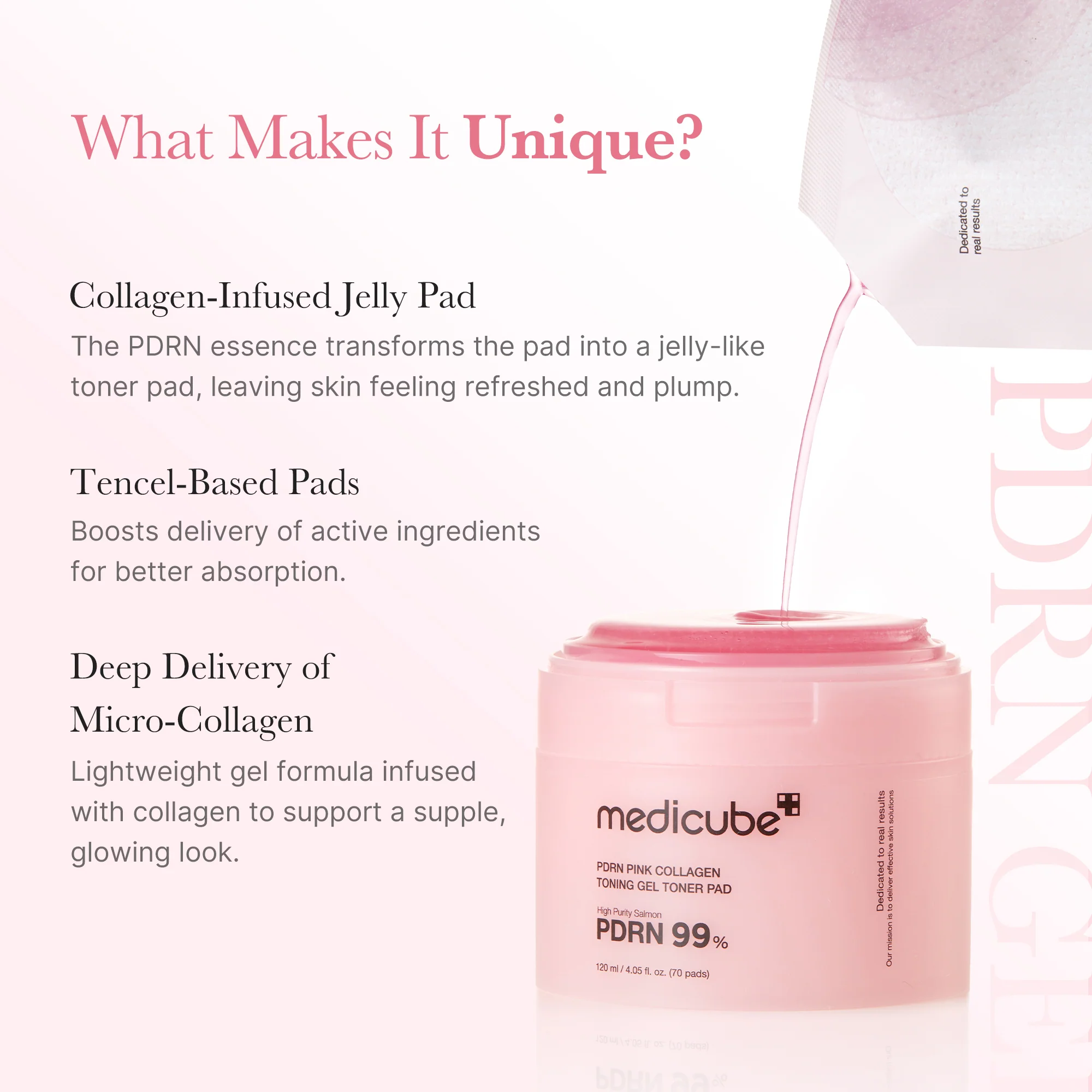 [Subscr.] PDRN Pink Collagen Gel Toner Pad - Image 3